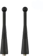 long-range uhf stubby antenna for motorola walkie talkie (pack of 2) logo