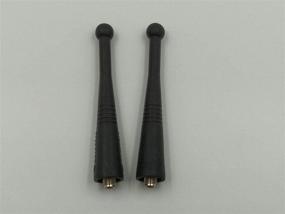 img 1 attached to Long-Range UHF Stubby Antenna for Motorola Walkie Talkie (Pack of 2)