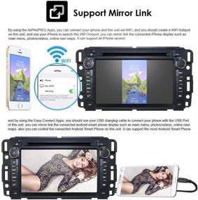 img 2 attached to 🚗 Upgrade Your Ride: Android 10 Car Stereo DVD Player for Chevy Silverado 1500 & Sierra 2010-2012 – 7" Touchscreen, Quad Core, Bluetooth, Navigation & Backup Camera!