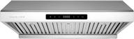 🔥 hauslane chef series 30” ps10 under cabinet range hood - high-performance stainless steel electric stove ventilator with 3-speed exhaust fan, bright led lights, and delayed auto shut-off logo