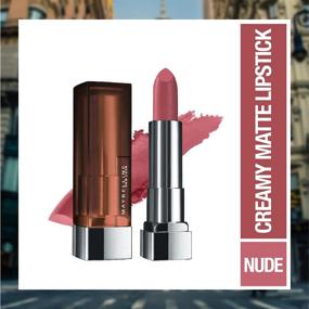 img 3 attached to Maybelline Color Sensational Hydrating Matte Lipstick - Nude, Pink, 💄 Red, Plum Lip Color - Touch Of Spice- 0.15oz (Packaging May Vary)