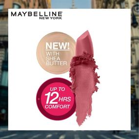 img 1 attached to Maybelline Color Sensational Hydrating Matte Lipstick - Nude, Pink, 💄 Red, Plum Lip Color - Touch Of Spice- 0.15oz (Packaging May Vary)