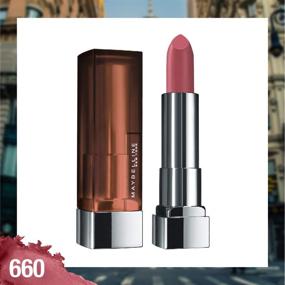img 2 attached to Maybelline Color Sensational Hydrating Matte Lipstick - Nude, Pink, 💄 Red, Plum Lip Color - Touch Of Spice- 0.15oz (Packaging May Vary)