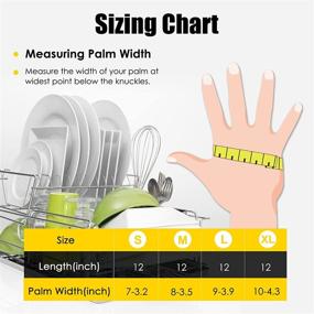 img 3 attached to 🧤 Yellow Rubber Cleaning Gloves: Waterproof, Reusable, 3 or 6 Pairs for Household and Kitchen Dishwashing