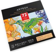 🎨 arteza coloring book for adults: animal designs, 72 sheets of 100 lb paper for relaxation and reflection logo