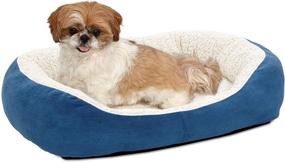 img 4 attached to 🐾 Ultimate Comfort Oasis: Quiet Time Overstuffed Cuddle Bed for Cats & Dogs