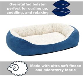 img 3 attached to 🐾 Ultimate Comfort Oasis: Quiet Time Overstuffed Cuddle Bed for Cats & Dogs