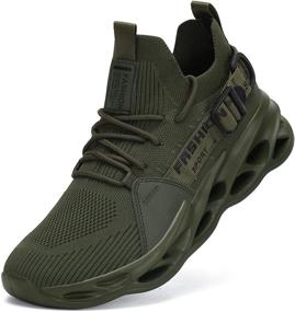 img 3 attached to 👟 Camouflage Men's Athletic Sneakers: Xingfujie's Lightweight Running Shoes