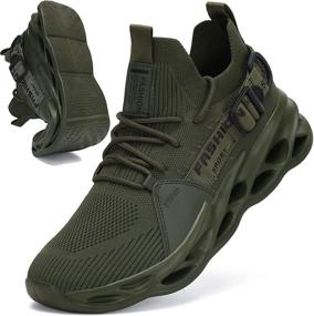 img 1 attached to 👟 Camouflage Men's Athletic Sneakers: Xingfujie's Lightweight Running Shoes