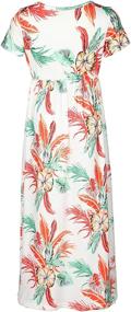 img 1 attached to Floral Print Maxi Dress for Girls - Comfy & Stylish with Pockets