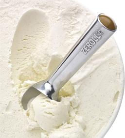 img 1 attached to Zeroll 1020 Original Ice Cream Scoop - Innovative Liquid Filled Handle, Efficient Heat Conductivity, User-Friendly One Piece Aluminum Design, Quick Release - 40 Scoops per Use, 2-Ounce Capacity, Silver