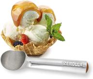 zeroll 1020 original ice cream scoop - innovative liquid filled handle, efficient heat conductivity, user-friendly one piece aluminum design, quick release - 40 scoops per use, 2-ounce capacity, silver logo