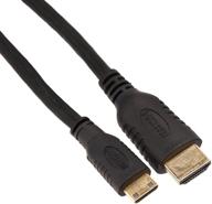 🔌 высококачественный кабель hdmi monoprice 15 футов - mini hdmi to hdmi - 30awg, черный логотип