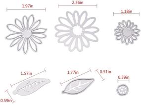 img 2 attached to 🌸 Buytra 6 Pieces Metal Flower Die Cuts for Card Making Scrapbooking Album Paper DIY Crafts - Cutting Dies Stamps Embossing Stencils