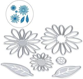 img 4 attached to 🌸 Buytra 6 Pieces Metal Flower Die Cuts for Card Making Scrapbooking Album Paper DIY Crafts - Cutting Dies Stamps Embossing Stencils