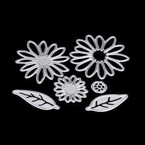 img 3 attached to 🌸 Buytra 6 Pieces Metal Flower Die Cuts for Card Making Scrapbooking Album Paper DIY Crafts - Cutting Dies Stamps Embossing Stencils