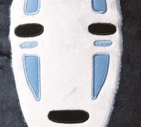 img 2 attached to 👻 Official Studio Ghibli Merchandise: Marushin Spirited Away No Face Die-Cut Pillow Cushion in Black