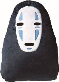 img 3 attached to 👻 Official Studio Ghibli Merchandise: Marushin Spirited Away No Face Die-Cut Pillow Cushion in Black