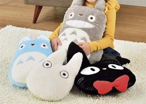 img 1 attached to 👻 Official Studio Ghibli Merchandise: Marushin Spirited Away No Face Die-Cut Pillow Cushion in Black