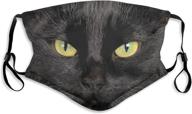 🐱 ainidamiss black cat dust washable reusable filter & mouth-warm windproof dust cotton face mask for adults logo