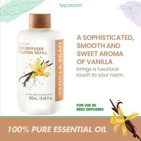 img 4 attached to 🌿 SpaRoom Vanilla Bean Reed Diffuser Refill - 100% Pure Essential Oil Solution - for Reed Diffusers - 250mL / 8.45 Fl Oz