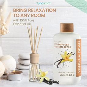 img 3 attached to 🌿 SpaRoom Vanilla Bean Reed Diffuser Refill - 100% Pure Essential Oil Solution - for Reed Diffusers - 250mL / 8.45 Fl Oz