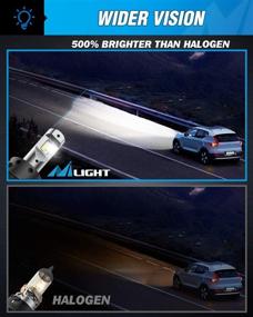 img 3 attached to 💡 High-Performance Nilight H13/9008 LED Headlight Bulbs: 70W 14000lm Hi/Lo Beam 6500k Cool White IP67