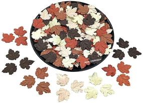 img 2 attached to 🍁 100pcs Brown Tone Mulberry Paper Maple Leaves for Crafts, Scrapbooking, Weddings, Doll Houses - NAVA CHIANGMAI Artificial Leaves Supplies