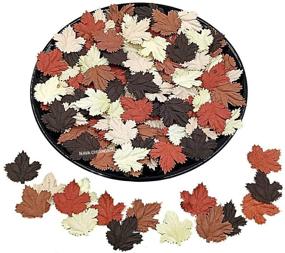 img 3 attached to 🍁 100pcs Brown Tone Mulberry Paper Maple Leaves for Crafts, Scrapbooking, Weddings, Doll Houses - NAVA CHIANGMAI Artificial Leaves Supplies
