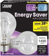 energy efficient warm white halogen light bulb, equivalent to 100-watt логотип