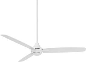 img 4 attached to 🌀 Blitzen 54in Matte White Smart Ceiling Fan: Indoor/Outdoor 3-Blade Innovation with Remote Control