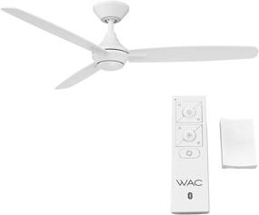 img 3 attached to 🌀 Blitzen 54in Matte White Smart Ceiling Fan: Indoor/Outdoor 3-Blade Innovation with Remote Control