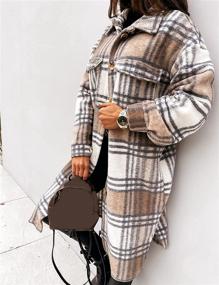 img 2 attached to SeekMe Womens Jacket Shacket X Large Women's Clothing in Coats, Jackets & Vests