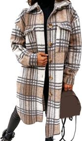 img 4 attached to SeekMe Womens Jacket Shacket X Large Women's Clothing in Coats, Jackets & Vests