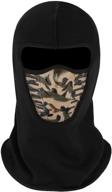 ❄️ windproof balaclava ski mask for men &amp; women - full face fleece snow gear for cold weather running, skiing, and snowboarding logo