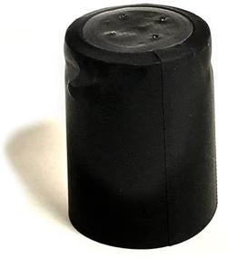 img 2 attached to Matte Black Shrink Caps for Wine Bottles - Pack of 50 (31x45)