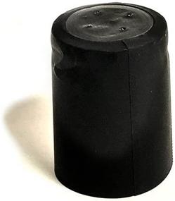 img 1 attached to Matte Black Shrink Caps for Wine Bottles - Pack of 50 (31x45)