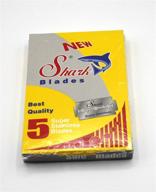 🦈 pack of 100 shark super stainless double edge safety razor blades logo