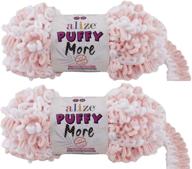 🧶 alize puffy more baby blanket yarn - lot of 2 skeins (300g) 25 yards - 100% micropolyester - no needles - no hooks - soft yarn (6272) logo