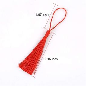 img 3 attached to Shop Now for iFancer Bookmark Tassels Bulk – Small Mini Sewing Tassels for Jewelry Making Crafts DIY Decoration (Handmade, 5 Inch, 20 Colors, 120 PCS)