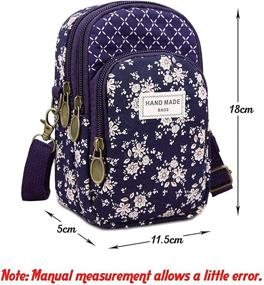 img 3 attached to WITERY Multi Pockets Pattern Crossbody Smartphone Women's Handbags & Wallets