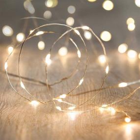 img 4 attached to Waterproof LED Fairy String Lights: 10Ft/30 LEDs, Battery Operated – Ideal for Indoor Outdoor Decoration, Weddings, and Holidays