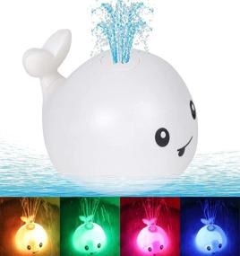 img 4 attached to 🐳 Bringing Fun and Color to Bath Time: Leipal Light Up Whale Bath Toys for Kids and Toddlers (White)