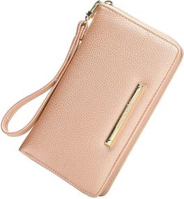 img 4 attached to Bybetermon Women's Wallet Wristlet: RFID Blocking Handbags & Wallets for Ladies