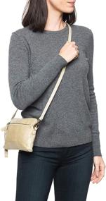 img 3 attached to 👜 Beige Frye Melissa Crossbody Wristlet - Women's Handbag & Wallet Combo in Wristlets