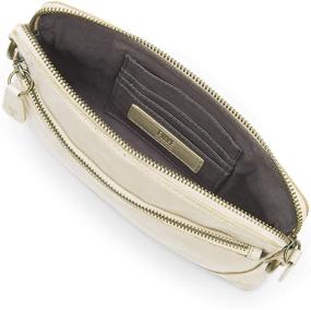 img 1 attached to 👜 Beige Frye Melissa Crossbody Wristlet - Women's Handbag & Wallet Combo in Wristlets