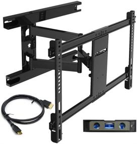 img 4 attached to 📺 Everstone Heavy Duty TV Wall Mount: Full Motion Tilt Swivel Bracket for 32-70 Inch Screens (16" Articulating Arm)