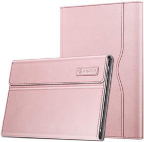 img 4 attached to 📱 Fintie Case for Samsung Galaxy Tab S6 10.5" 2019: S Pen Wireless Charging, Rose Gold Portfolio Cover with Pocket - Buy Now!