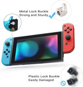 img 1 attached to 🎮 Enhance Your Gaming Experience with Joycon Joystick Replacement 6 Pack: Analog Thumb Stick for Switch Joy-Con Controller & Switch Lite, Featuring Lock Buckles, Grips & Screws