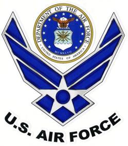 img 2 attached to Full Color U.S. Air Force Vinyl Decal Sticker for Cars Trucks Vans Walls Laptops - 5.5 in - KCD750